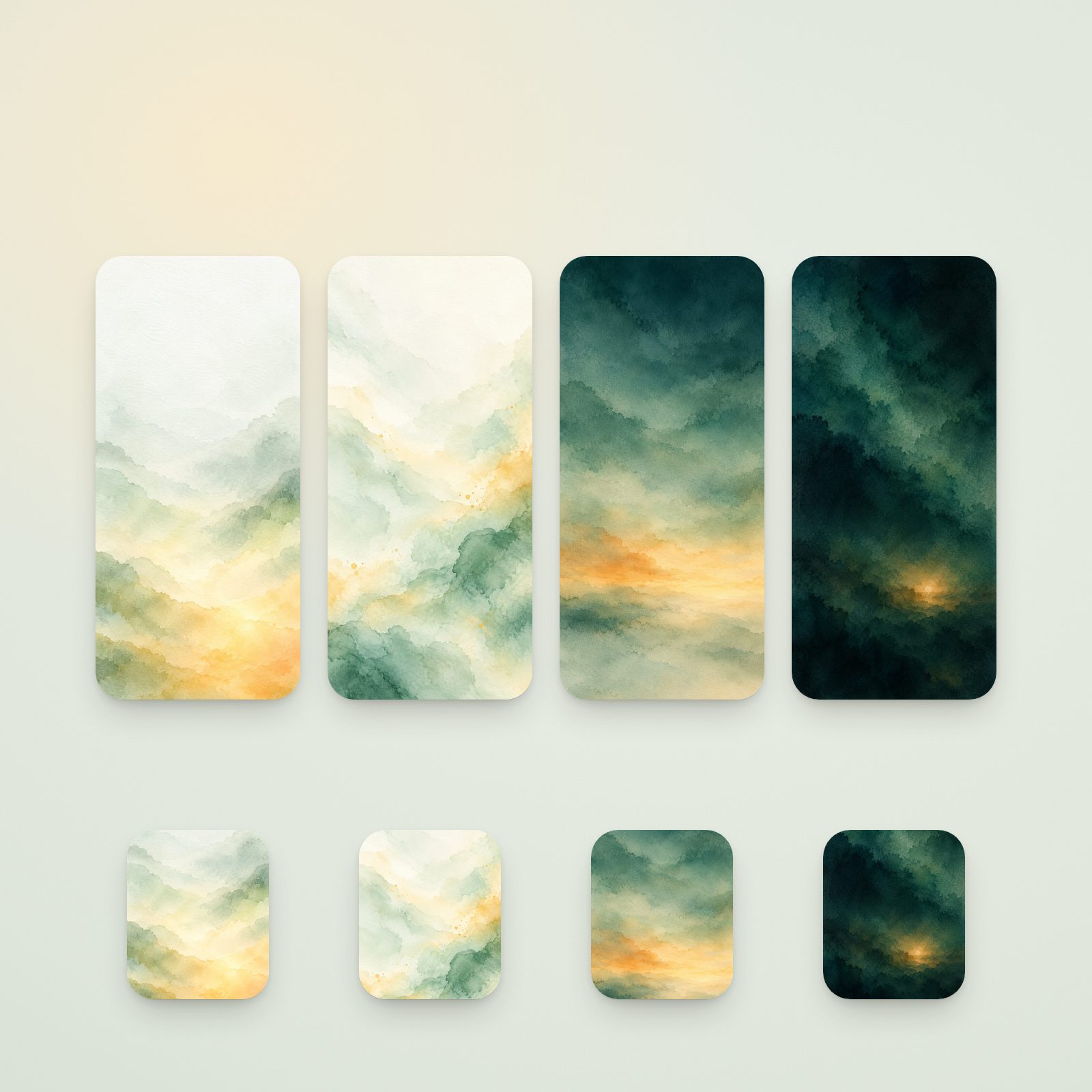 Atmosphere wallpapers on iPhone and Apple Watch